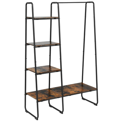 Clothes Rack Free Standing Storage Tower with Metal Frame - Relaxacare