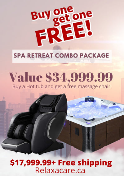 COMBO-Buy a Hot Tub And Get a Free $8999.99 Massage Chair-Limited Time Only - Relaxacare