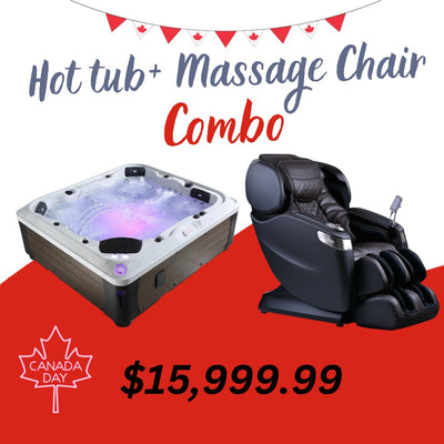 Combo Package- Great Lakes 2 Pump Erie + Cozzia 4D CZ-710 Massage Chair - Relaxacare