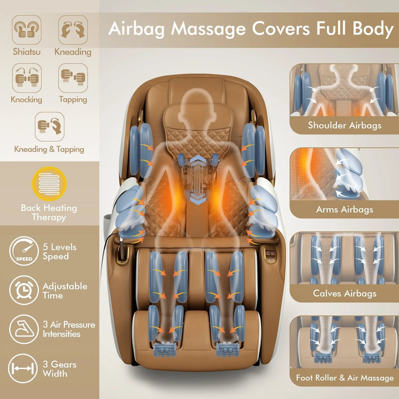 Combo Package-Indoor Spa package-Costway Massage Chair+FREE Impact Therapy Gun - Relaxacare