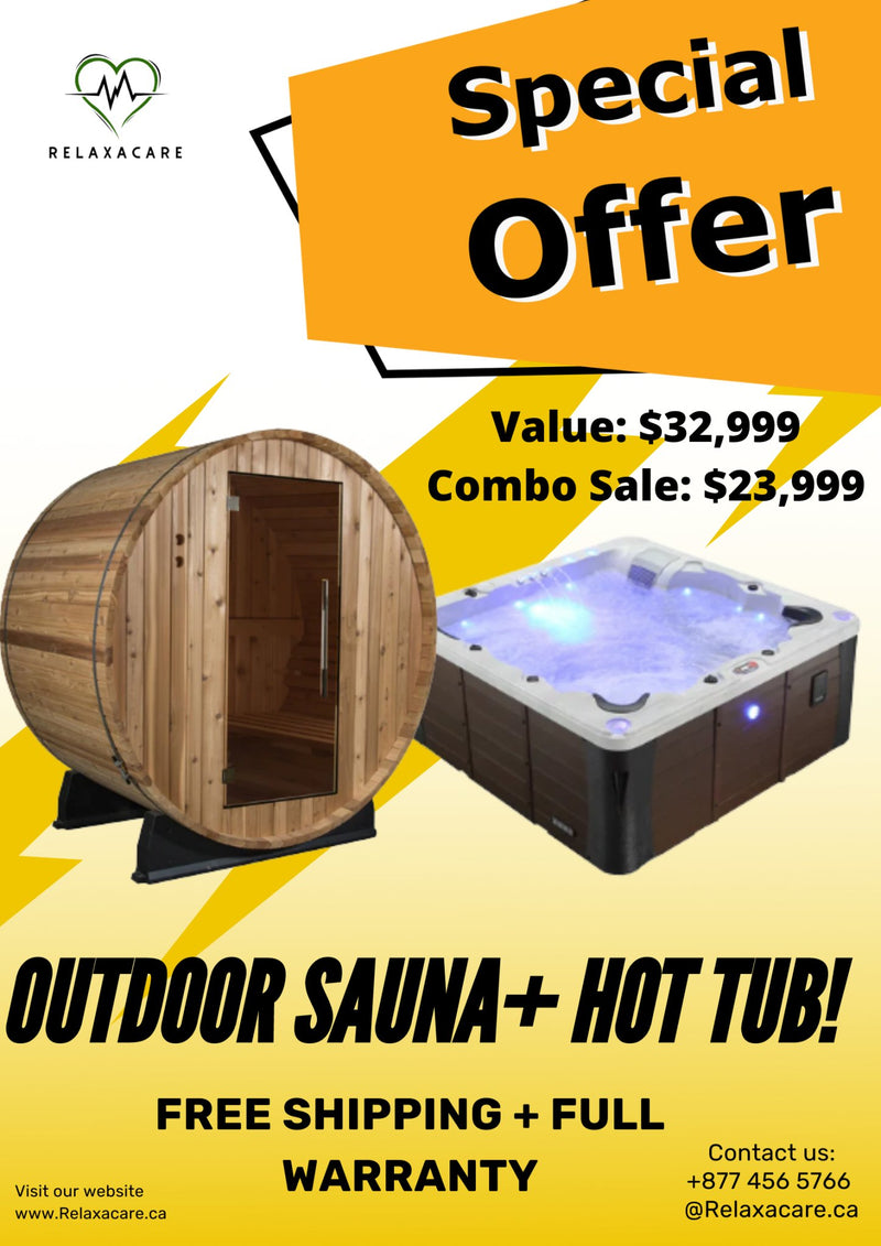 Combo Package-Outdoor Retreat Sauna And Hot Tub Deal- Save $10,000.00 - Relaxacare