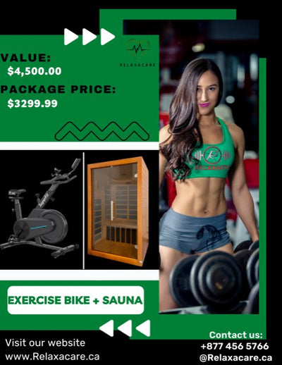Combo Package- Westinghouse Sauna+Costway Exercise Bike - Relaxacare
