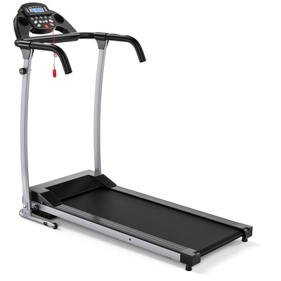 Compact Electric Folding Running and Fitness Treadmill with LED Display-Black - Relaxacare