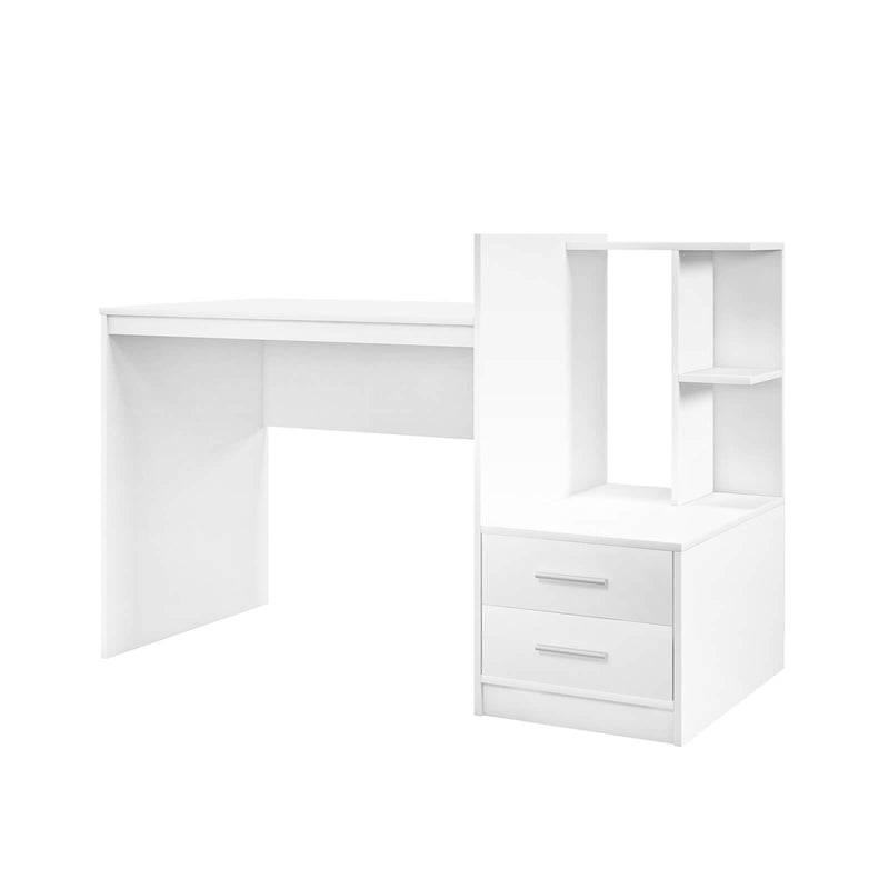 Computer Desk Home Office with Bookshelf and Drawers - Relaxacare