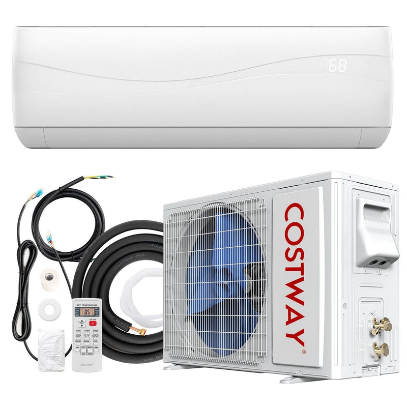 Costway-18000 BTU Mini Split Air Conditioner with 17 SEER Heater - Relaxacare