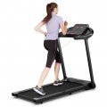 COSTWAY - 2.25HP Electric Folding Treadmill with HD LED Display and APP Control Speaker - Relaxacare