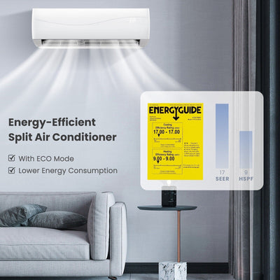 Costway-23000BTU Mini Split Air Conditioner and Heater - Relaxacare