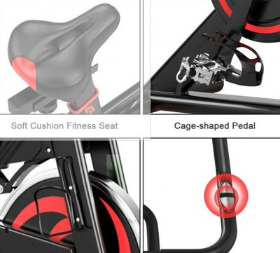 COSTWAY - 30lbs Family Fitness Aerobic Exercise Magnetic Bicycle - Relaxacare