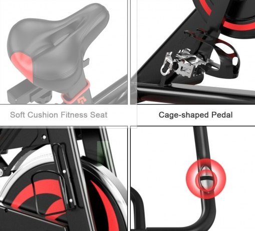 COSTWAY - 30lbs Family Fitness Aerobic Exercise Magnetic Bicycle - Relaxacare