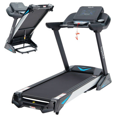 Costway-4.75 HP Treadmill with APP and Auto Incline for Home and Apartment - Relaxacare