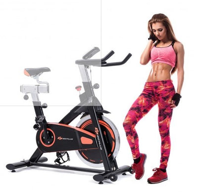 COSTWAY - Indoor Fixed Aerobic Fitness Exercise Bicycle with Flywheel and LCD Display - Relaxacare