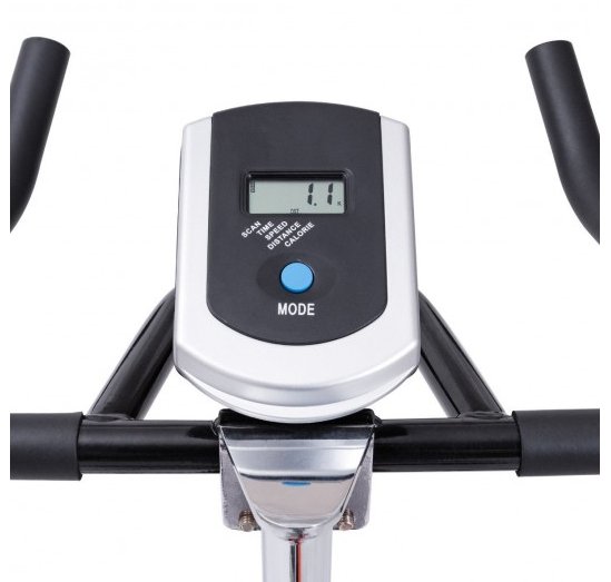 COSTWAY - Indoor Fixed Aerobic Fitness Exercise Bicycle with Flywheel and LCD Display - Relaxacare