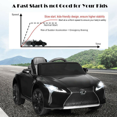 Costway-Limited time offer-Lexus LC500 Licensed Kids 12V Ride Remote Control Electric Vehicle- WITH Suspension - Relaxacare