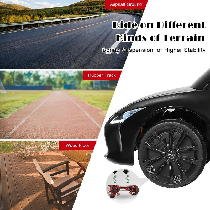 Costway-Limited time offer-Lexus LC500 Licensed Kids 12V Ride Remote Control Electric Vehicle- WITH Suspension - Relaxacare