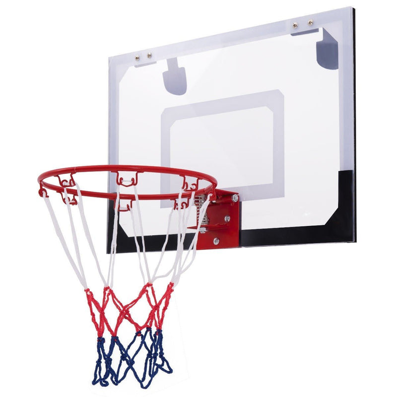 Costway-Over-The-Door Mini Basketball Hoop Includes Basketball & Hand Pump - Relaxacare