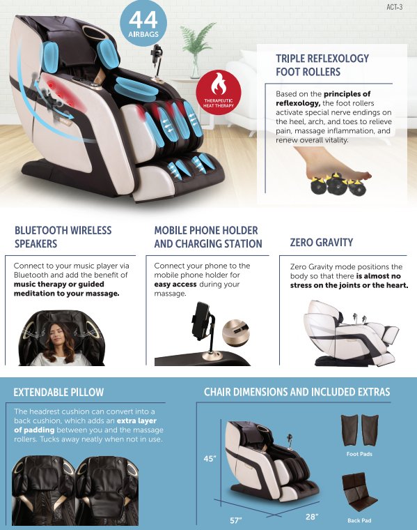 Daiwa - AcuTech Plus Massage Chair - Relaxacare