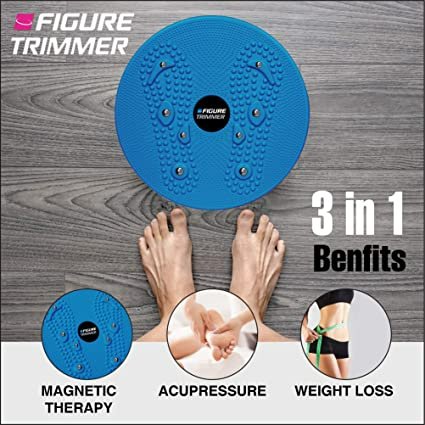 Daiwa - Figure Trimmer Ab Twister Board for Exercise Waist Twisting Disc Acupressure Nodes - Relaxacare