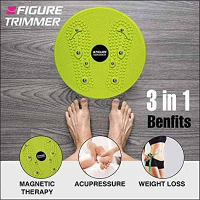 Daiwa - Figure Trimmer Ab Twister Board for Exercise Waist Twisting Disc Acupressure Nodes - Relaxacare