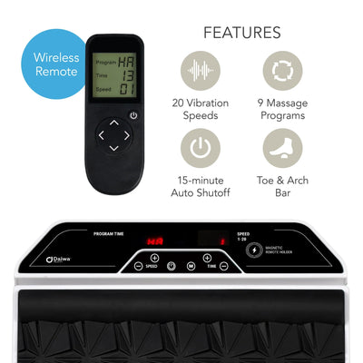 DAIWA - FOOT VIBE DELUXE - VIBRATING FOOT MASSAGER - Relaxacare