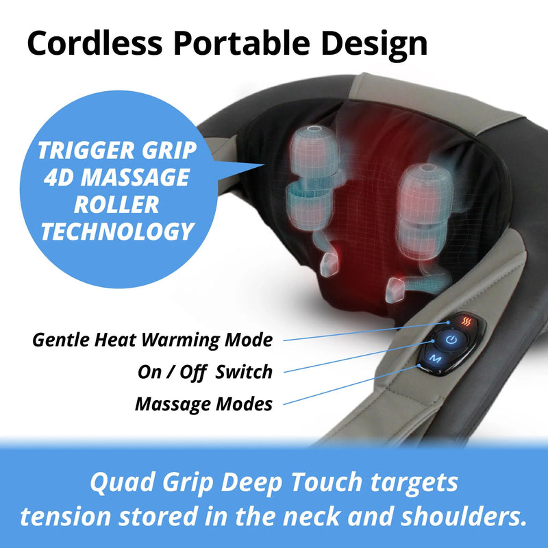 Daiwa - Grip and Grab Neck Rub Cordless Massager - Relaxacare