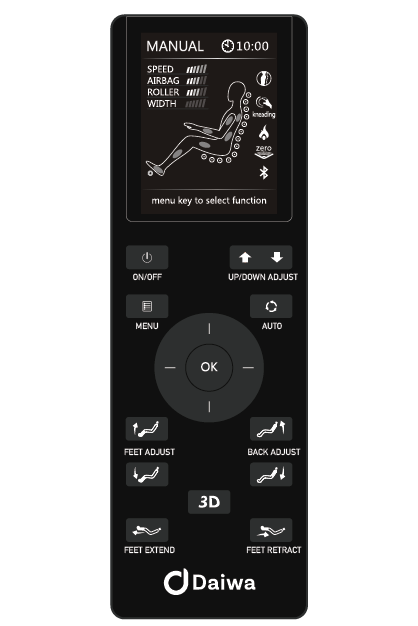 Daiwa Legacy 4 Massage 3D L track - Relaxacare