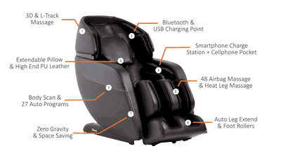 Daiwa Legacy 4 Massage 3D L track - Relaxacare