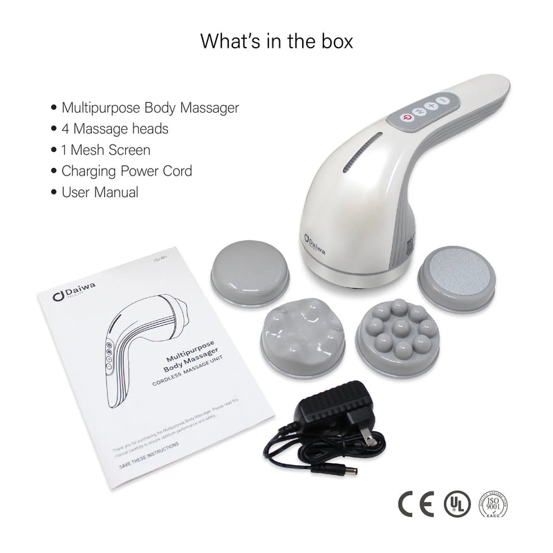 DAIWA - Multipurpose Body Massager With 4 Attachments - Relaxacare