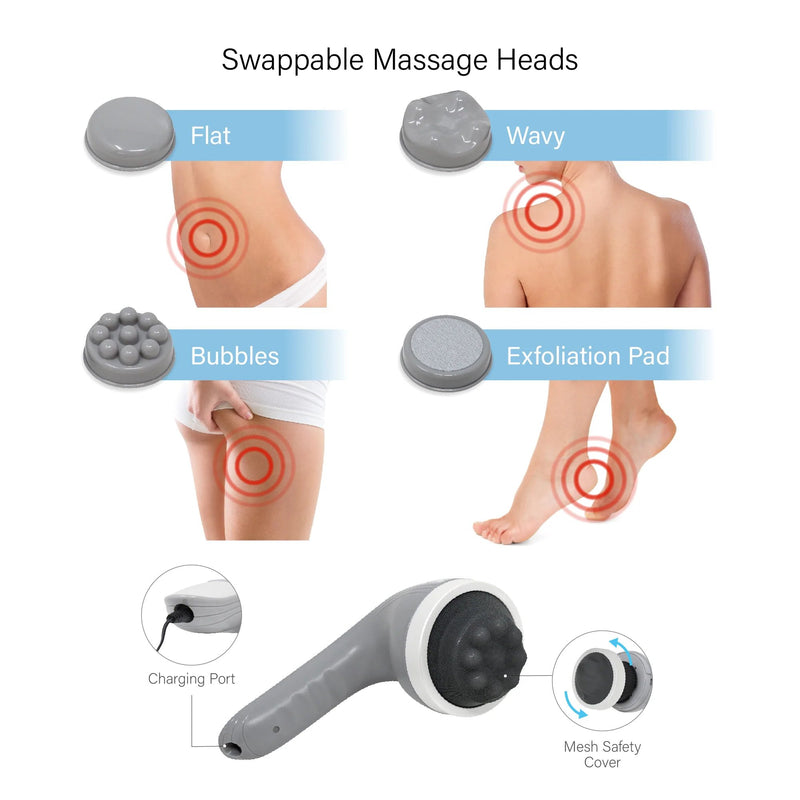 DAIWA - Multipurpose Body Massager With 4 Attachments - Relaxacare