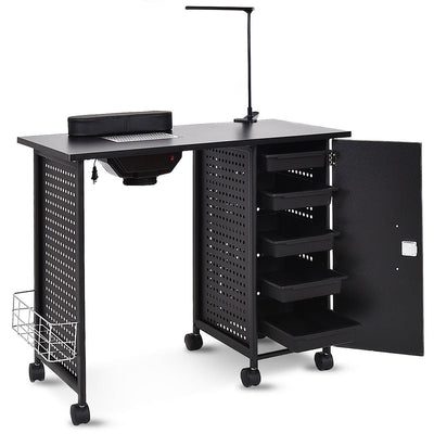Deluxe Salon Steel Frame Manicure Table - Relaxacare