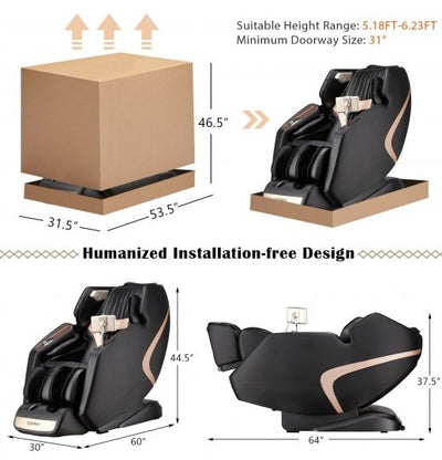 Demo unit-COSTWAY - JL10013WL- 3D SL-Track Full Body Zero Gravity Massage Chair with Thai Stretch - Relaxacare