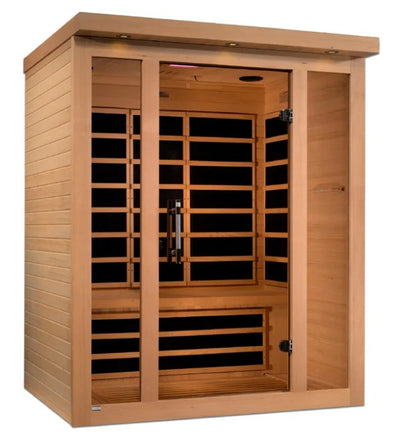 Demo Unit - Dynamic Vila FAR Ultra Low EMF Infrared Sauna with Hemlock Wood - 3 Person - DYN-6315-02 - Relaxacare