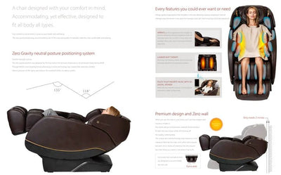 DEMO UNIT - INNER BALANCE - Jin 2.0 - Deluxe SL Track Zero Wall Massage Chair - Relaxacare