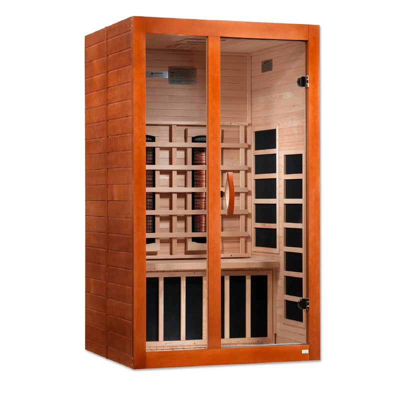 Demo Unit-New 2023 Model*** Santiago 2 Person Full Spectrum Infrared Sauna DYN-6209-03 FS - Canadian Hemlock - Relaxacare