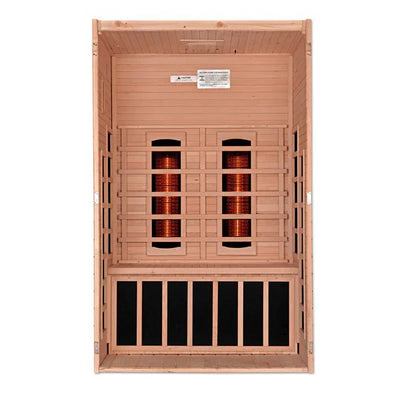 Demo Unit-New 2023 Model*** Santiago 2 Person Full Spectrum Infrared Sauna DYN-6209-03 FS - Canadian Hemlock - Relaxacare