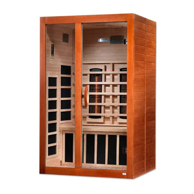 Demo Unit-New 2023 Model*** Santiago 2 Person Full Spectrum Infrared Sauna DYN-6209-03 FS - Canadian Hemlock - Relaxacare