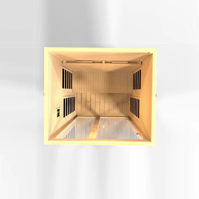 Demo Unit-New 2023 Model*** Santiago 2 Person Full Spectrum Infrared Sauna DYN-6209-03 FS - Canadian Hemlock - Relaxacare