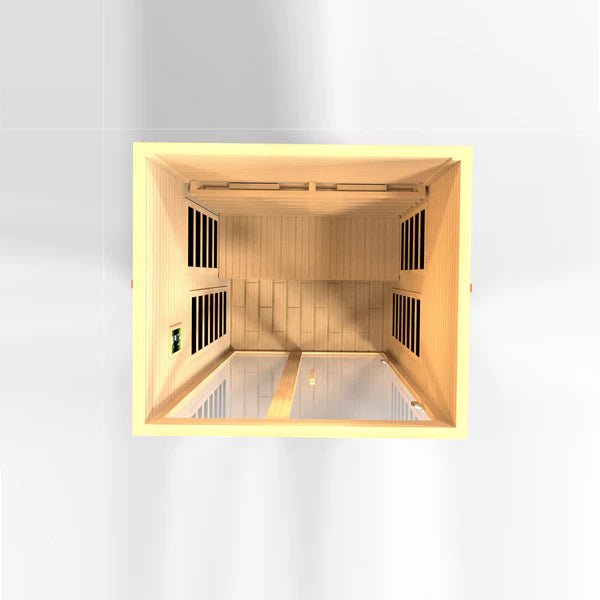 Demo Unit-New 2023 Model*** Santiago 2 Person Full Spectrum Infrared Sauna DYN-6209-03 FS - Canadian Hemlock - Relaxacare