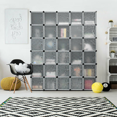 DIY 30 Cube Portable Closet Clothes Wardrobe Cabinet - Relaxacare