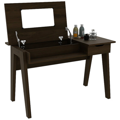 Dressing Table with Flip Mirror and Storage Drawer - Relaxacare