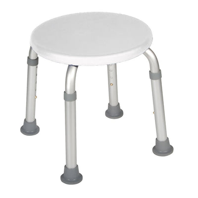 DRIVE MEDICAL - Adjustable Height Bath Stool, White - Relaxacare