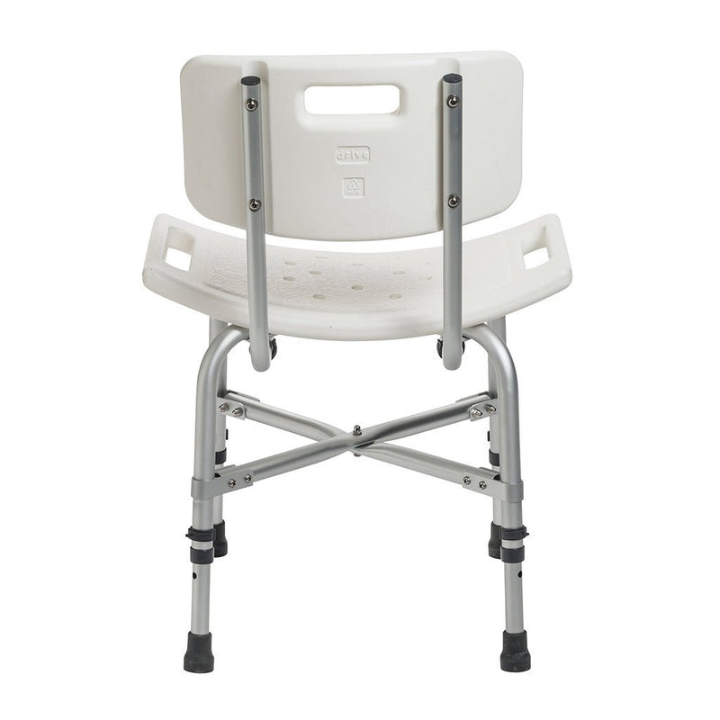 DRIVE MEDICAL - Bariatric Heavy Duty Bath Bench with Backrest - Relaxacare