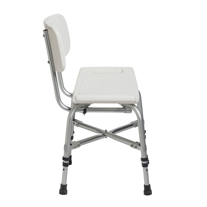 DRIVE MEDICAL - Bariatric Heavy Duty Bath Bench with Backrest - Relaxacare