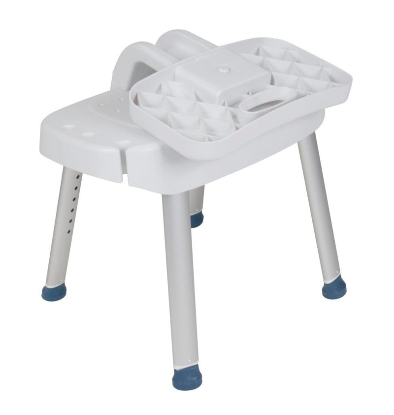 DRIVE MEDICAL - Bathroom Safety Shower Chair with Folding Back - Relaxacare