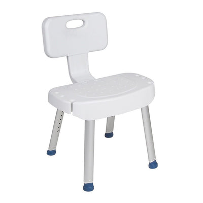 DRIVE MEDICAL - Bathroom Safety Shower Chair with Folding Back - Relaxacare