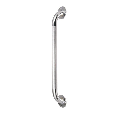 DRIVE MEDICAL - Chrome Knurled Grab Bar, 18" - Relaxacare