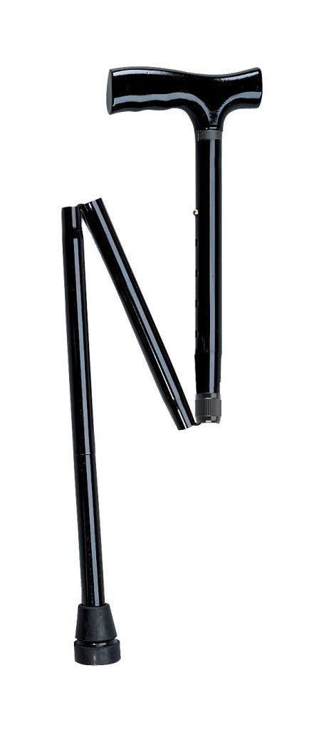 DRIVE MEDICAL - Heavy Duty Folding Cane Lightweight Adjustable with T Handle - Relaxacare
