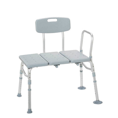 DRIVE MEDICAL - Plastic Tub Transfer Bench with Adjustable Backrest - Relaxacare