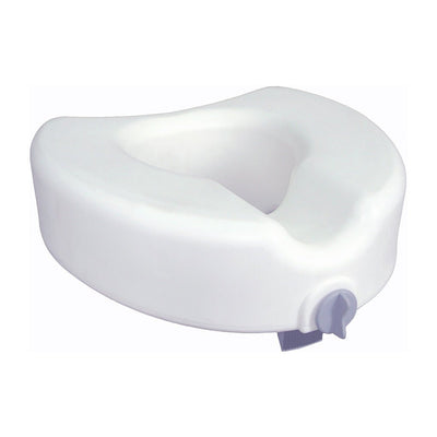 DRIVE MEDICAL - Premium Plastic Raised Toilet Seat with Lock, Elongated - Relaxacare