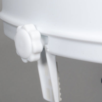 DRIVE MEDICAL - Raised Toilet Seat with Lock and Lid, Standard Seat, 4" - Relaxacare