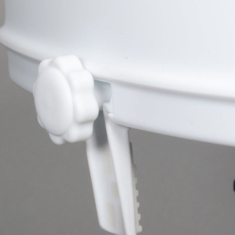 DRIVE MEDICAL - Raised Toilet Seat with Lock and Lid, Standard Seat, 4" - Relaxacare